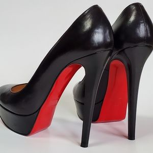 Authentic Christian Louboutin Bianca 130 Leather Platforms